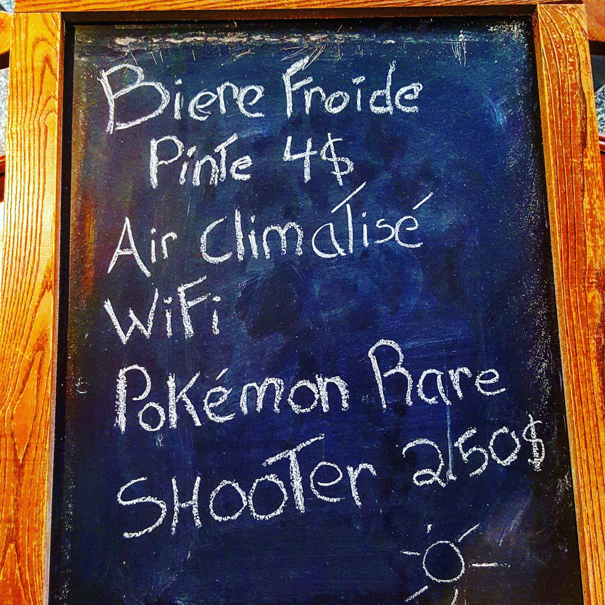 Bar St-Matthew’s Menu