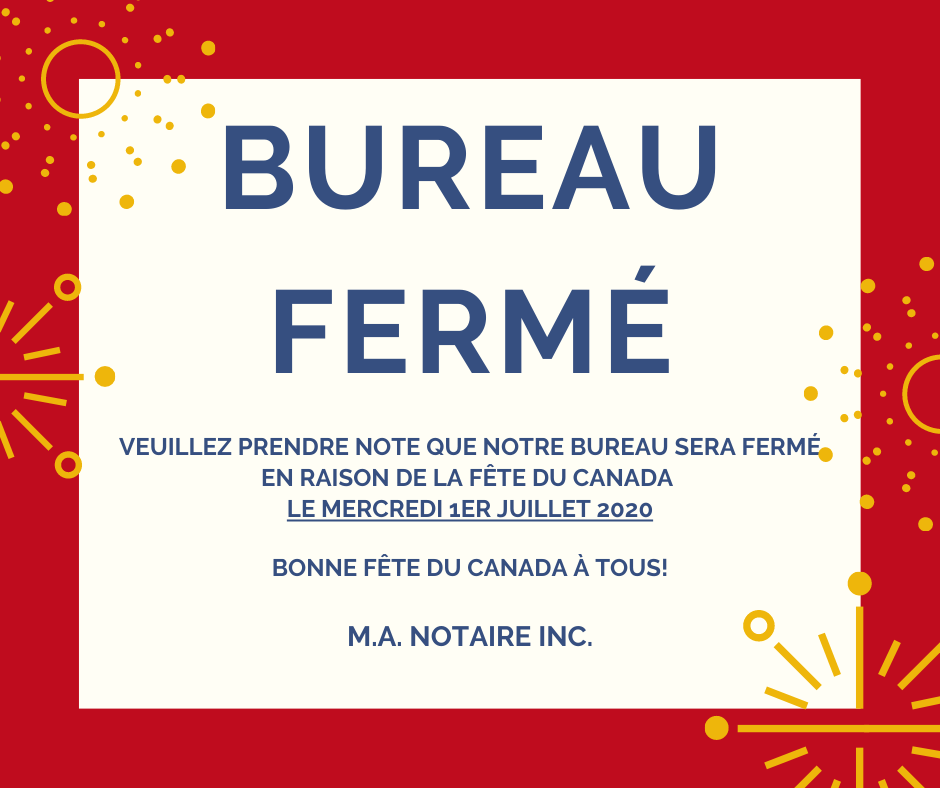 M.A. Notaire inc. 675 Ave Saint-Joseph, Roberval Quebec G8H 2L1