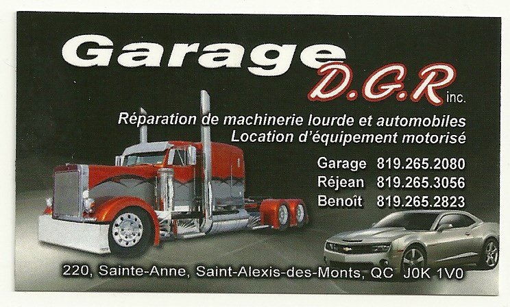 Garage dgr Inc 220 Rue Ste Anne, Saint-Alexis-des-Monts Quebec J0K 1V0