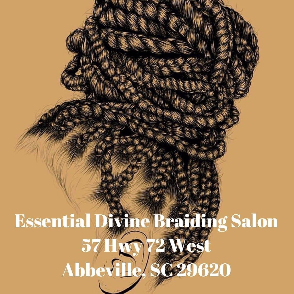 Essential Divine Braiding salon 407 Vienna St, Abbeville South Carolina 29620