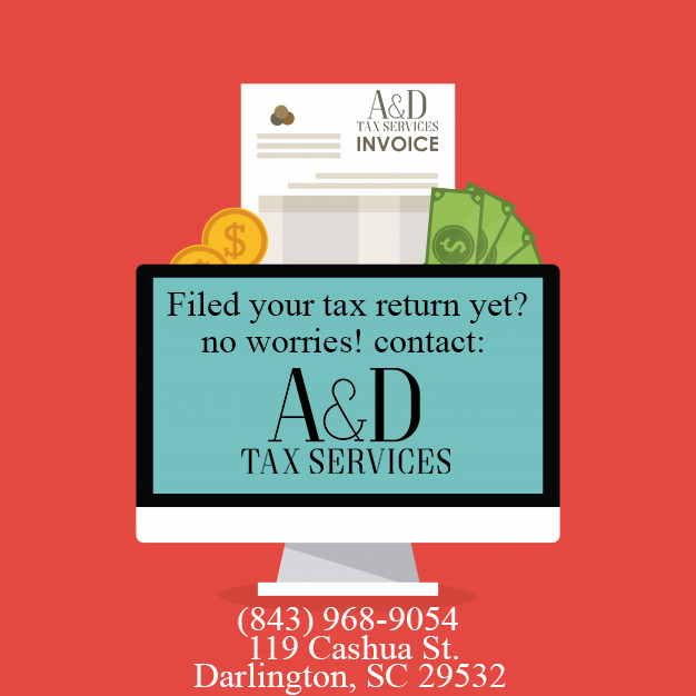 A & D Tax Services, LLC 119 Cashua St, Darlington South Carolina 29532