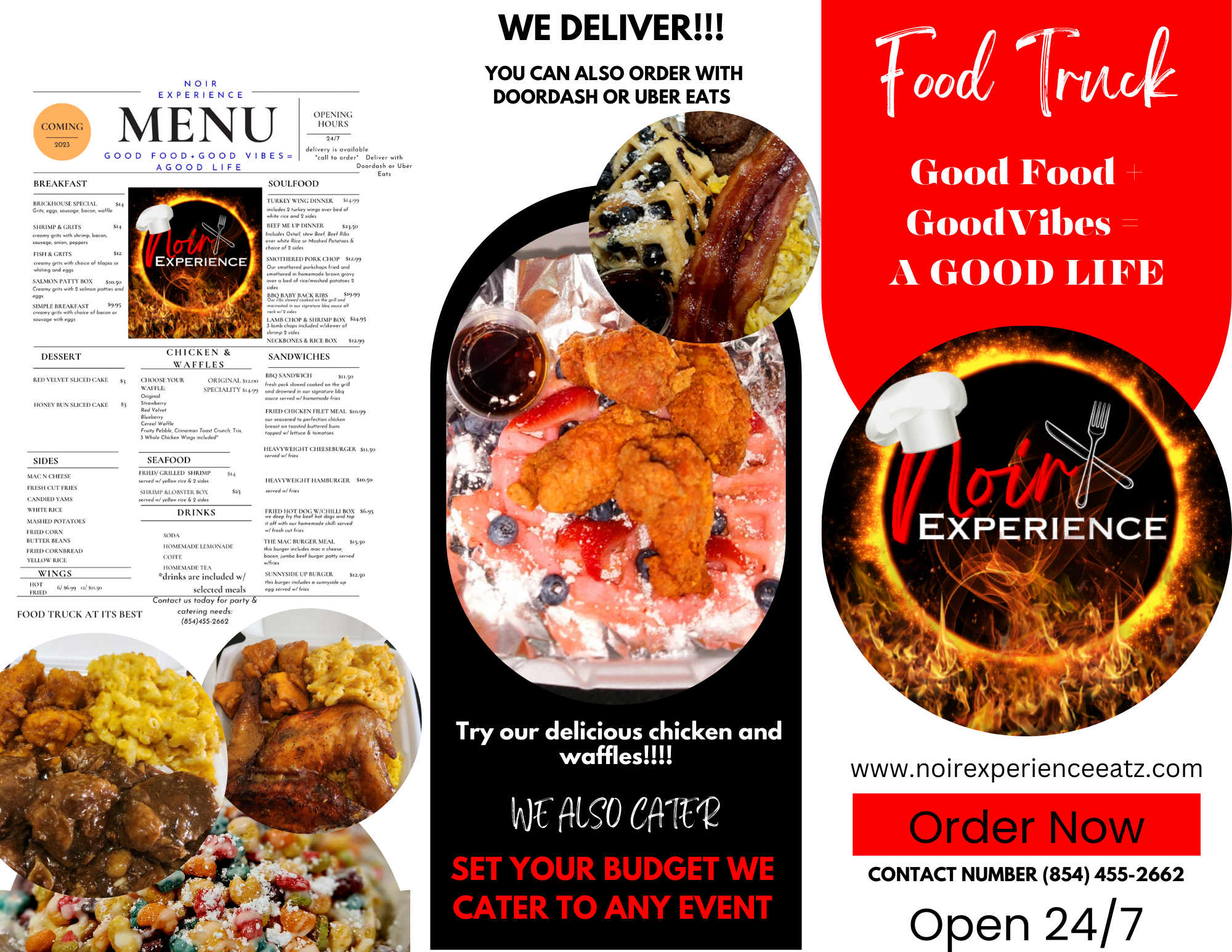 Noir Experience Menu