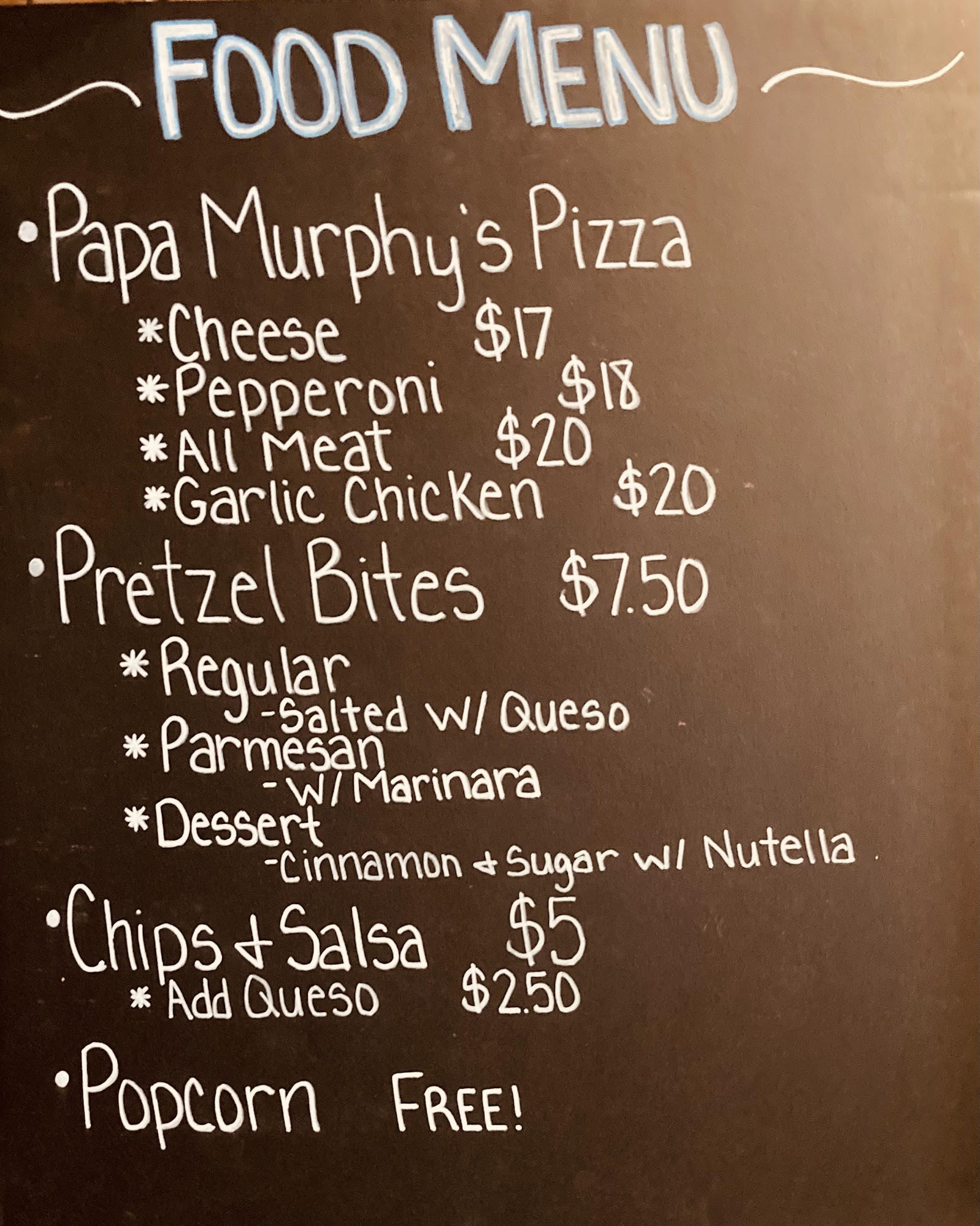 Hitching Post Tap House Menu