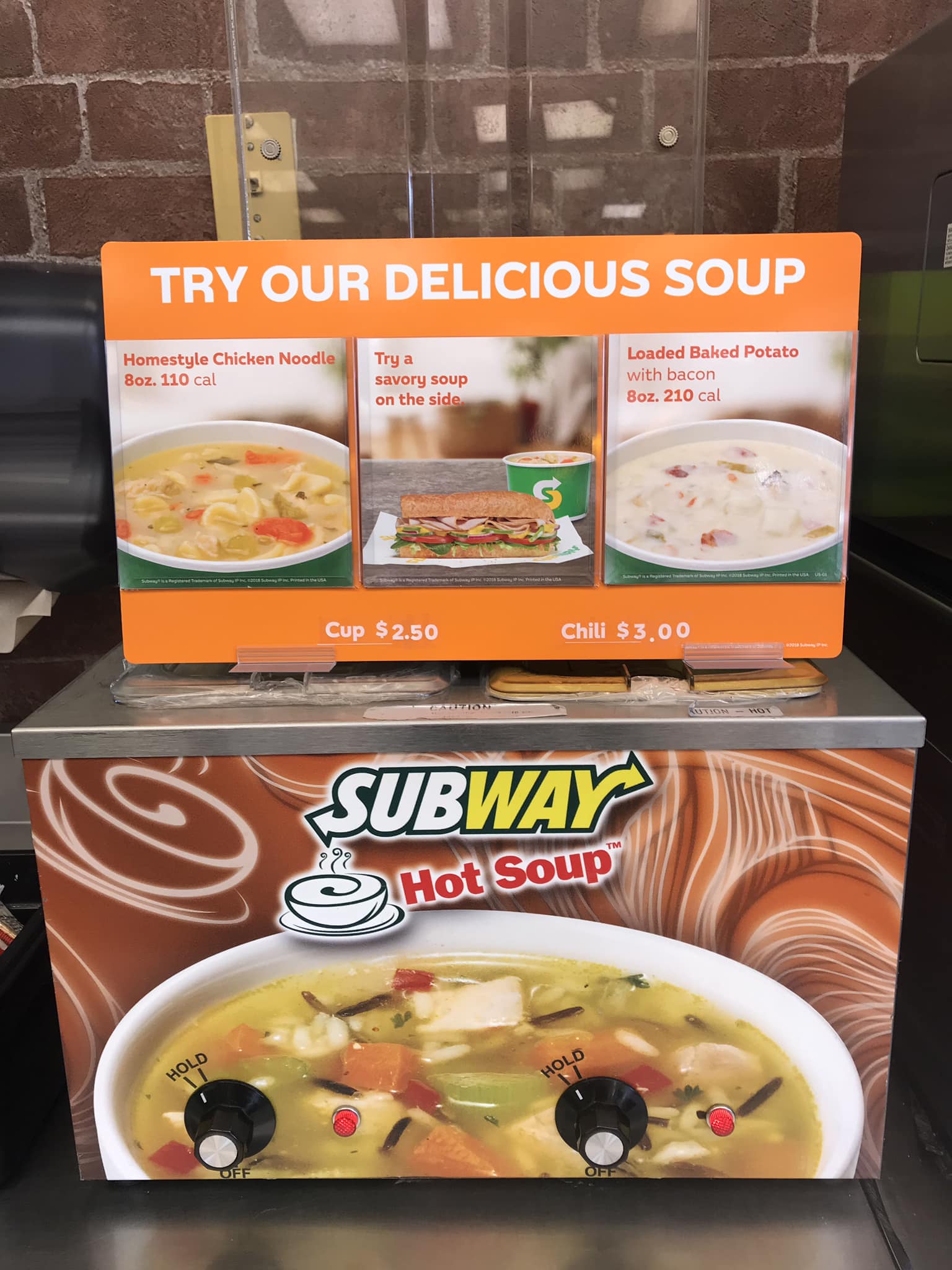 Subway Menu