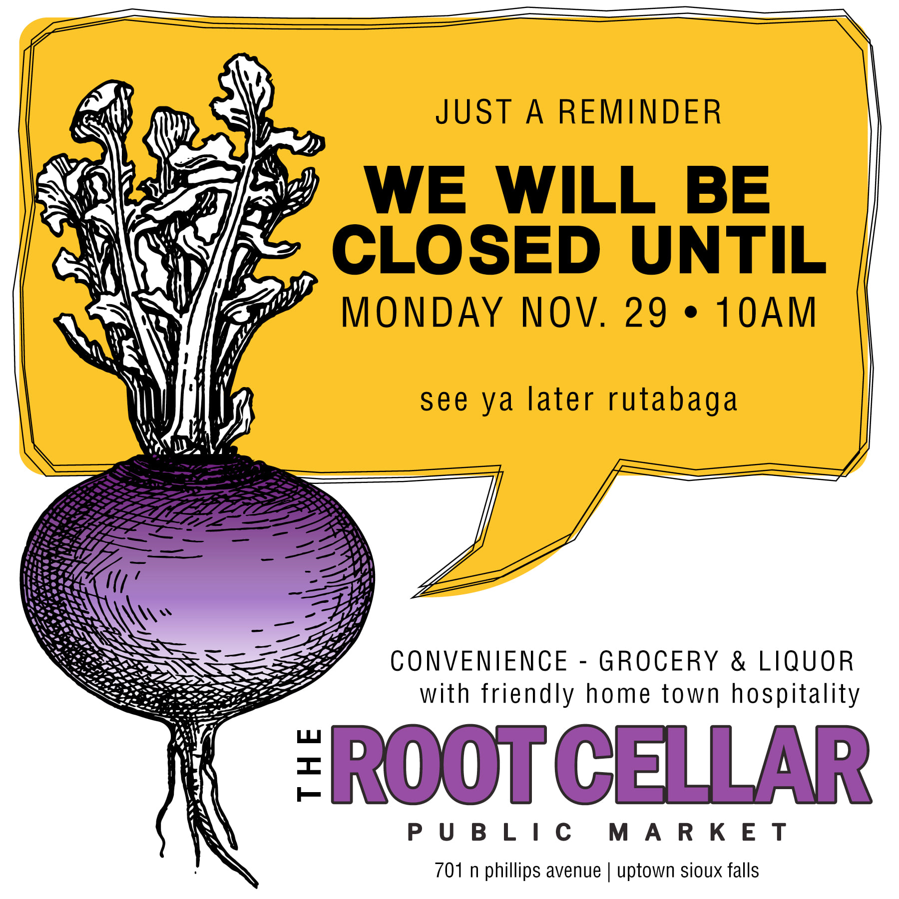 The Root Cellar Public Market 701 N Phillips Ave Suite 150, Sioux Falls