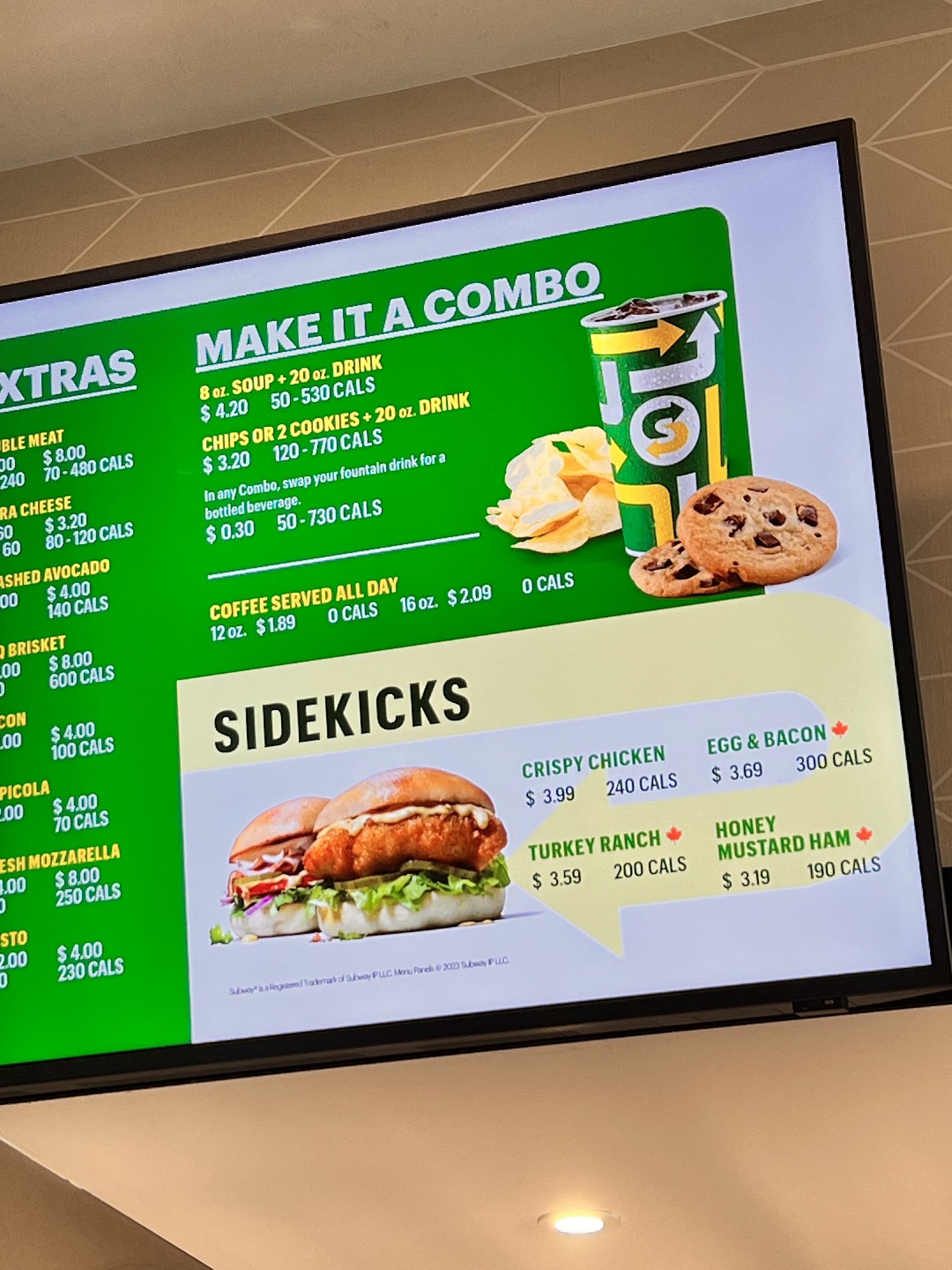 Subway Menu