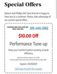 Batson and Phillips Heating and Air INC