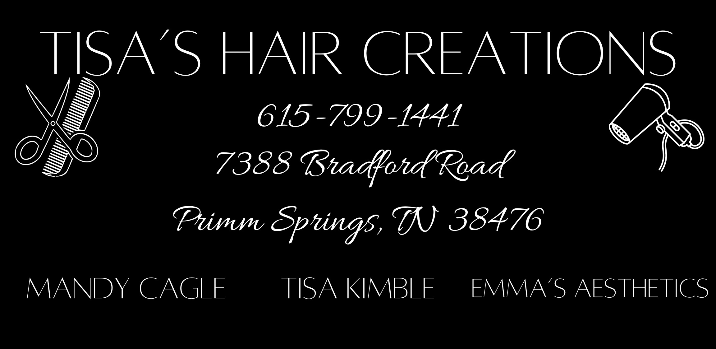Tisa's Hair Creations 1874 Fairview Blvd E # E, Fairview Tennessee 37062