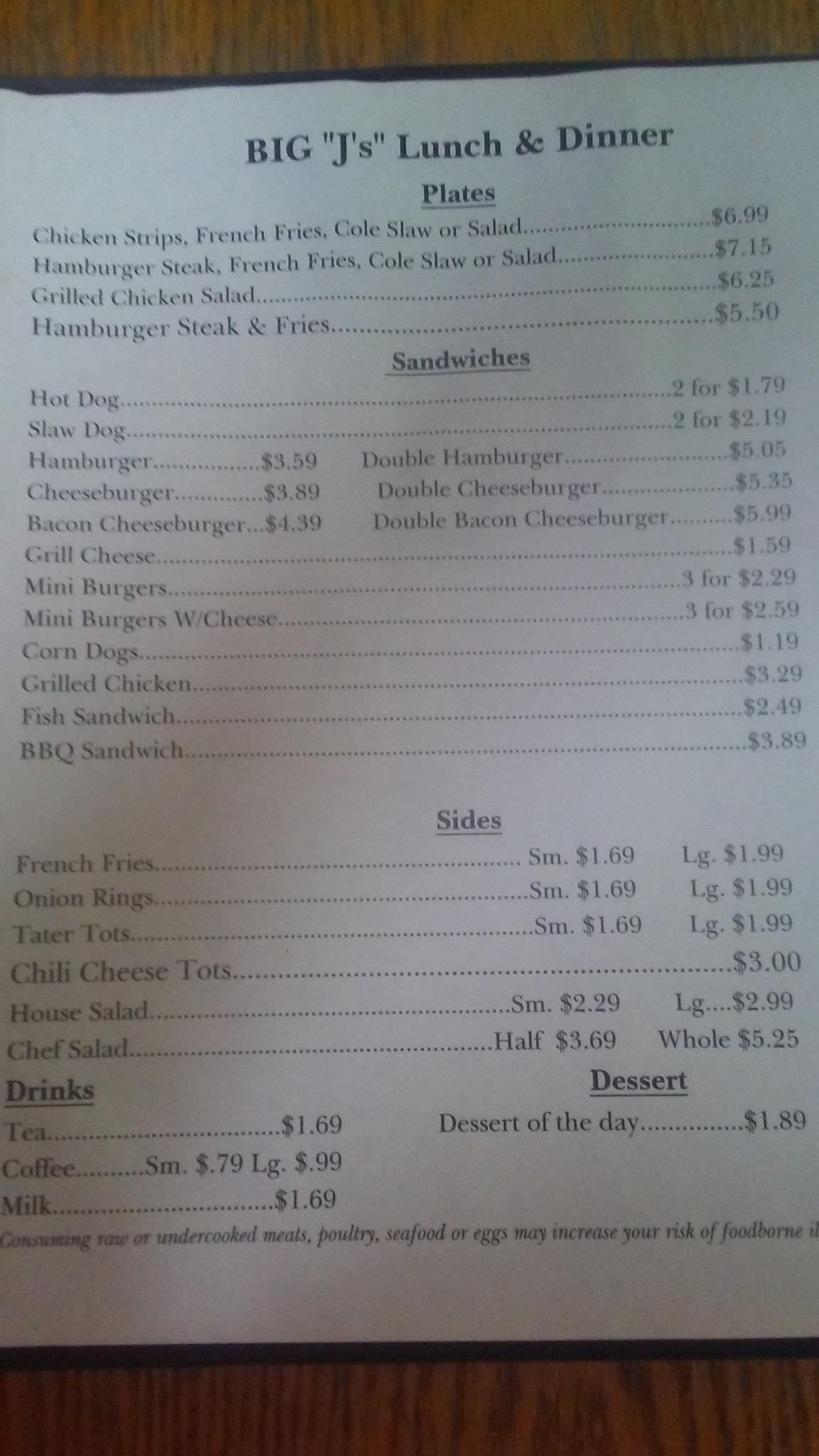 Angie's Market & Deli Menu