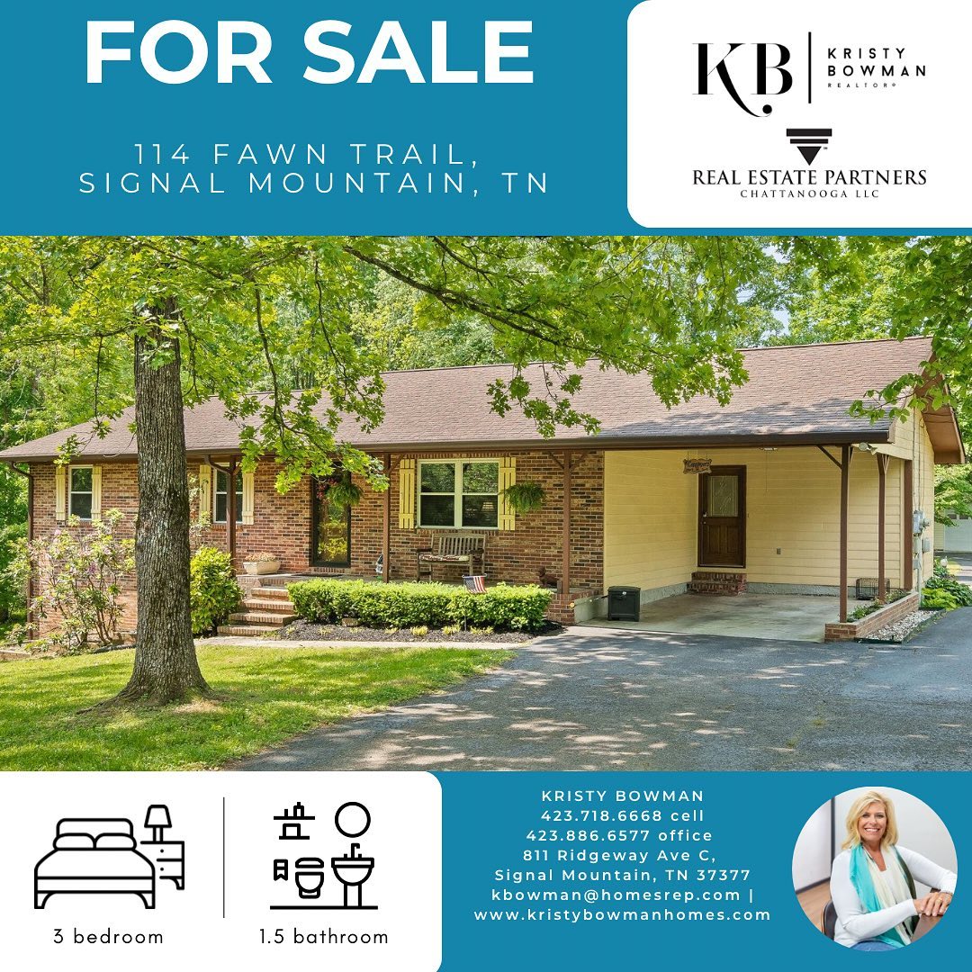 Kristy Bowman, Real Estate Partners Chattanooga 811 Ridgeway Ave suite c, Signal Mountain Tennessee 37377