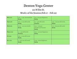 Denton Yoga Center