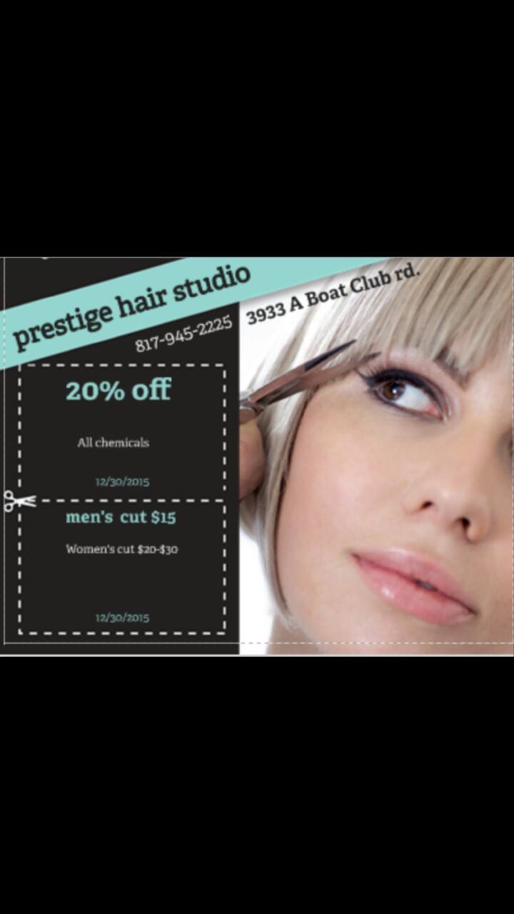 Prestige Hair Studio 3102 Roberts Cut Off Rd, Lake Worth Texas 76135