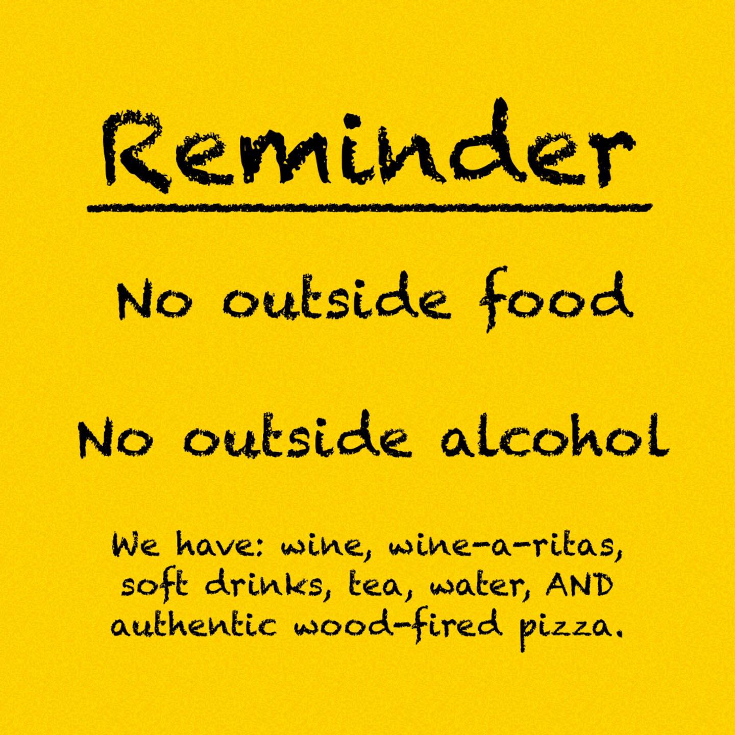 Naca Valley Vineyard Menu