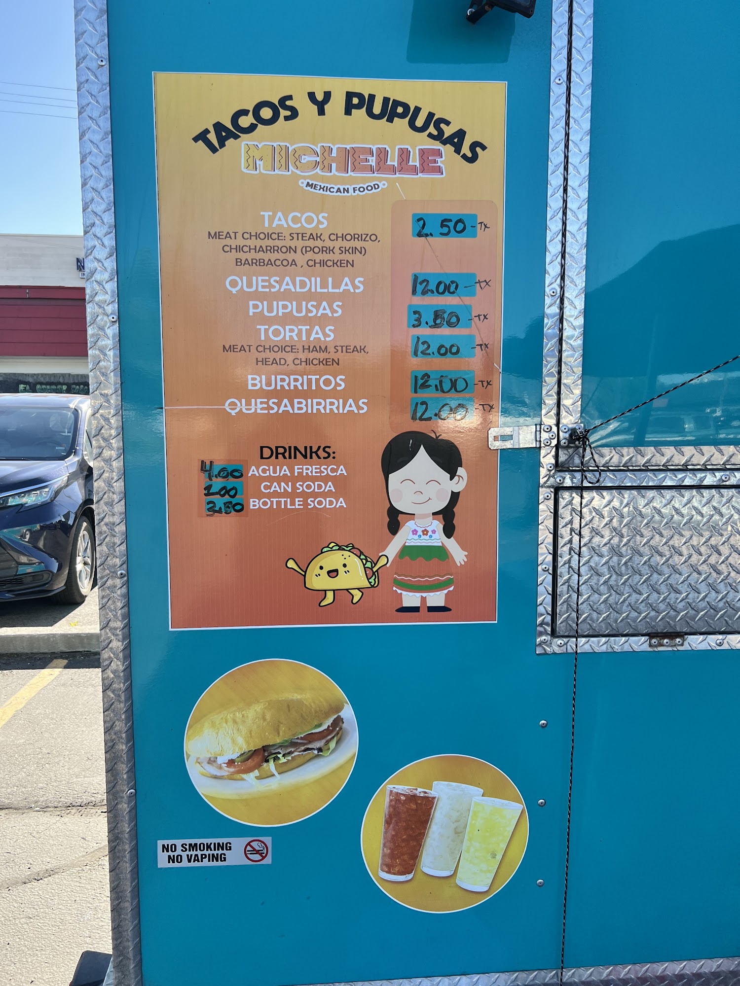Tacos Y Pupusas Michelle Menu