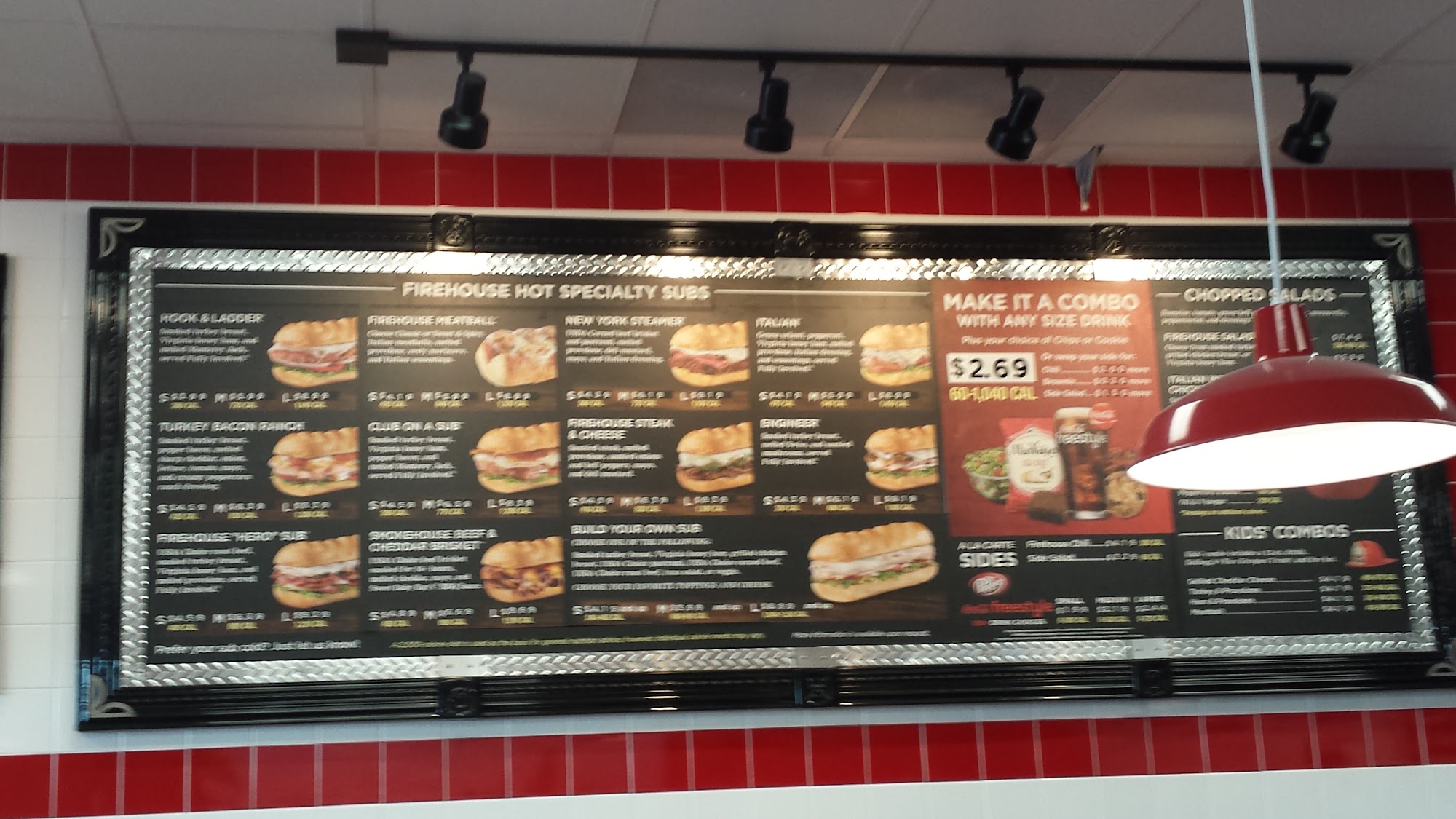 Firehouse Subs Danville Mall Menu