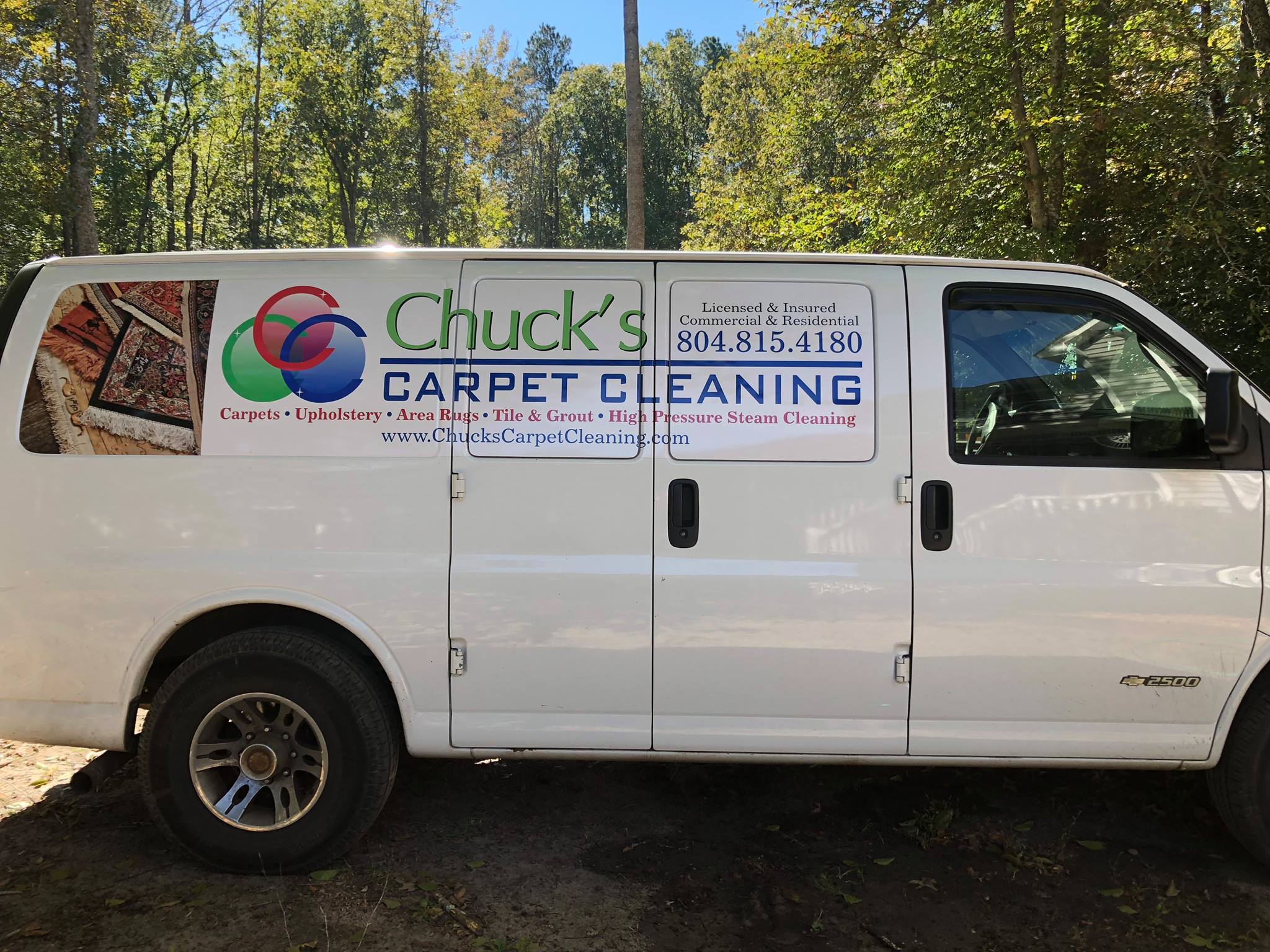 Chucks Carpet Cleaning 12550 Belleview Rd, Gloucester Virginia 23061