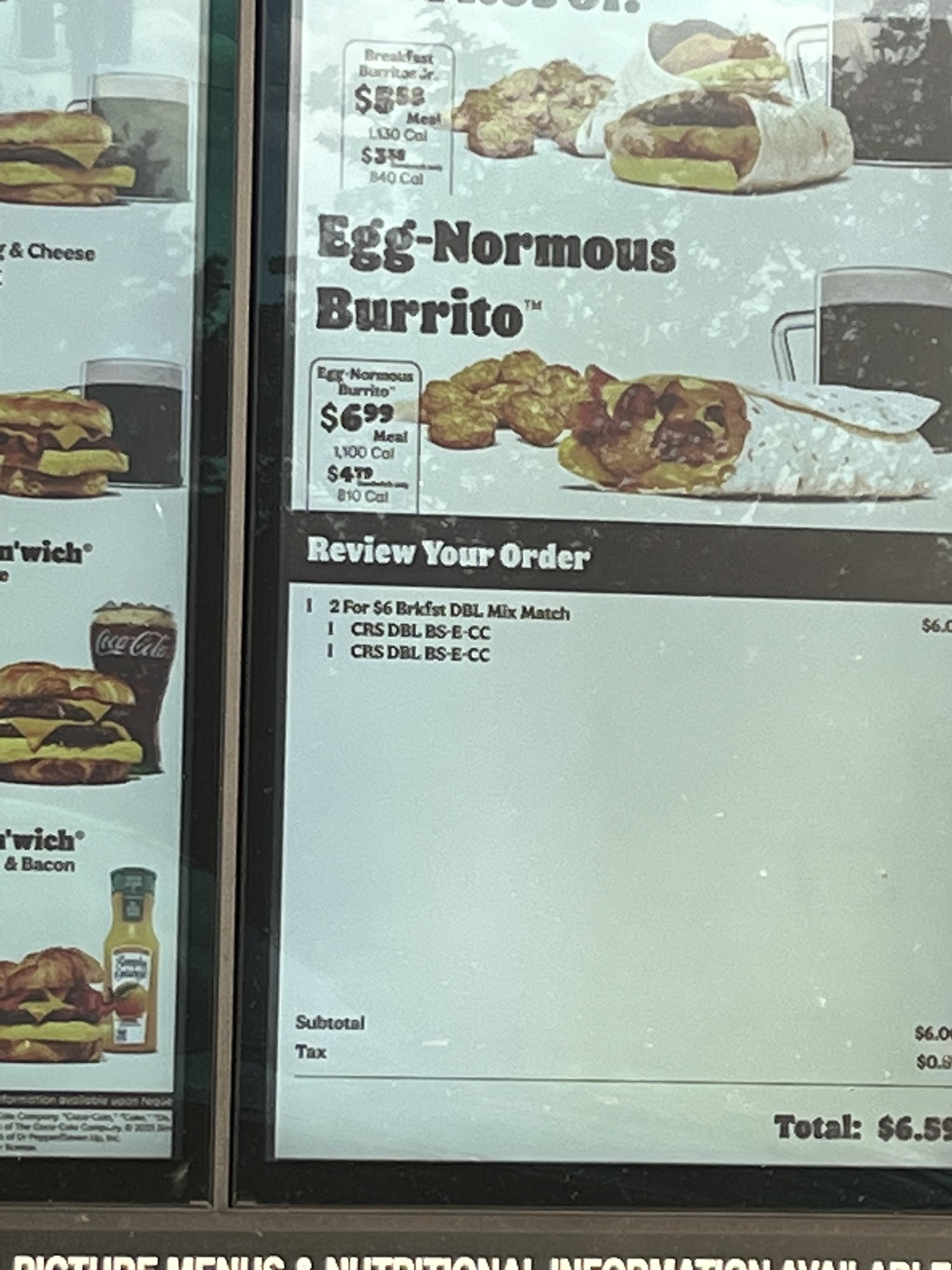 Burger King Menu