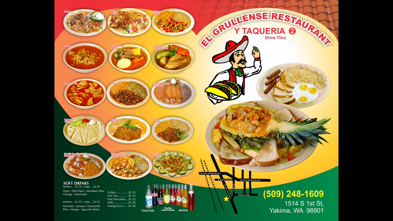 El Grullense Restaurant Menu