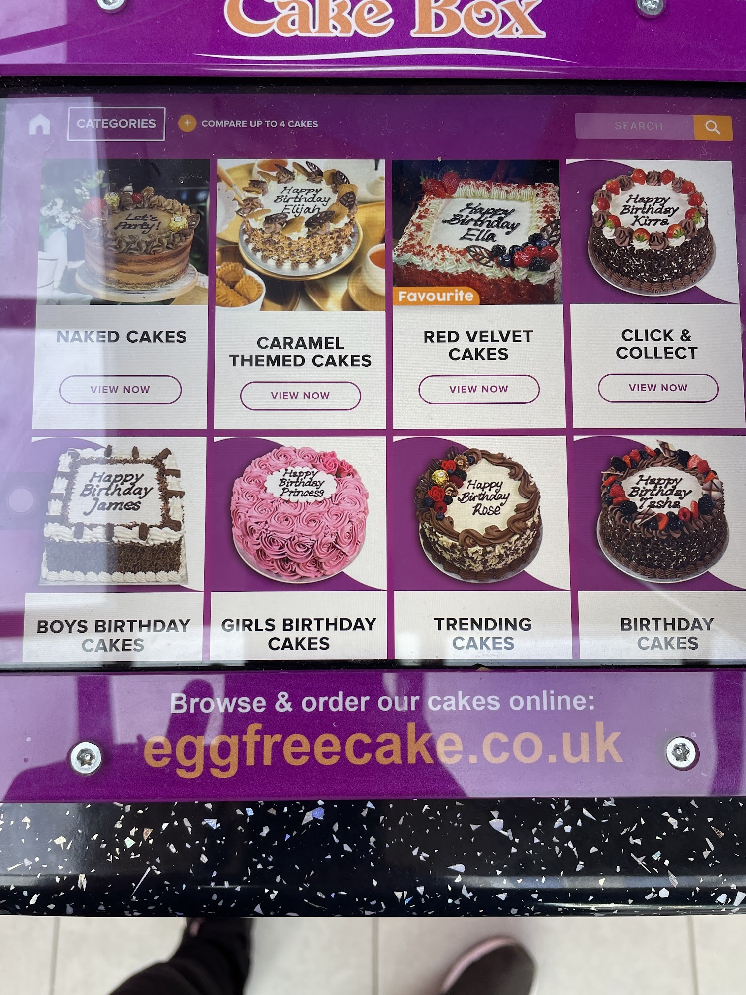 Cake Box Kings Heath, BIRMIGHAM Menu