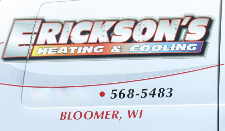 Erickson's Heating & Cooling 1715 Kranzfelder St, Bloomer Wisconsin 54724