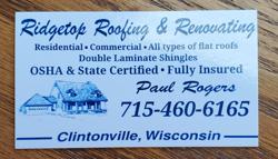 Ridgetop Roofing & Renovating