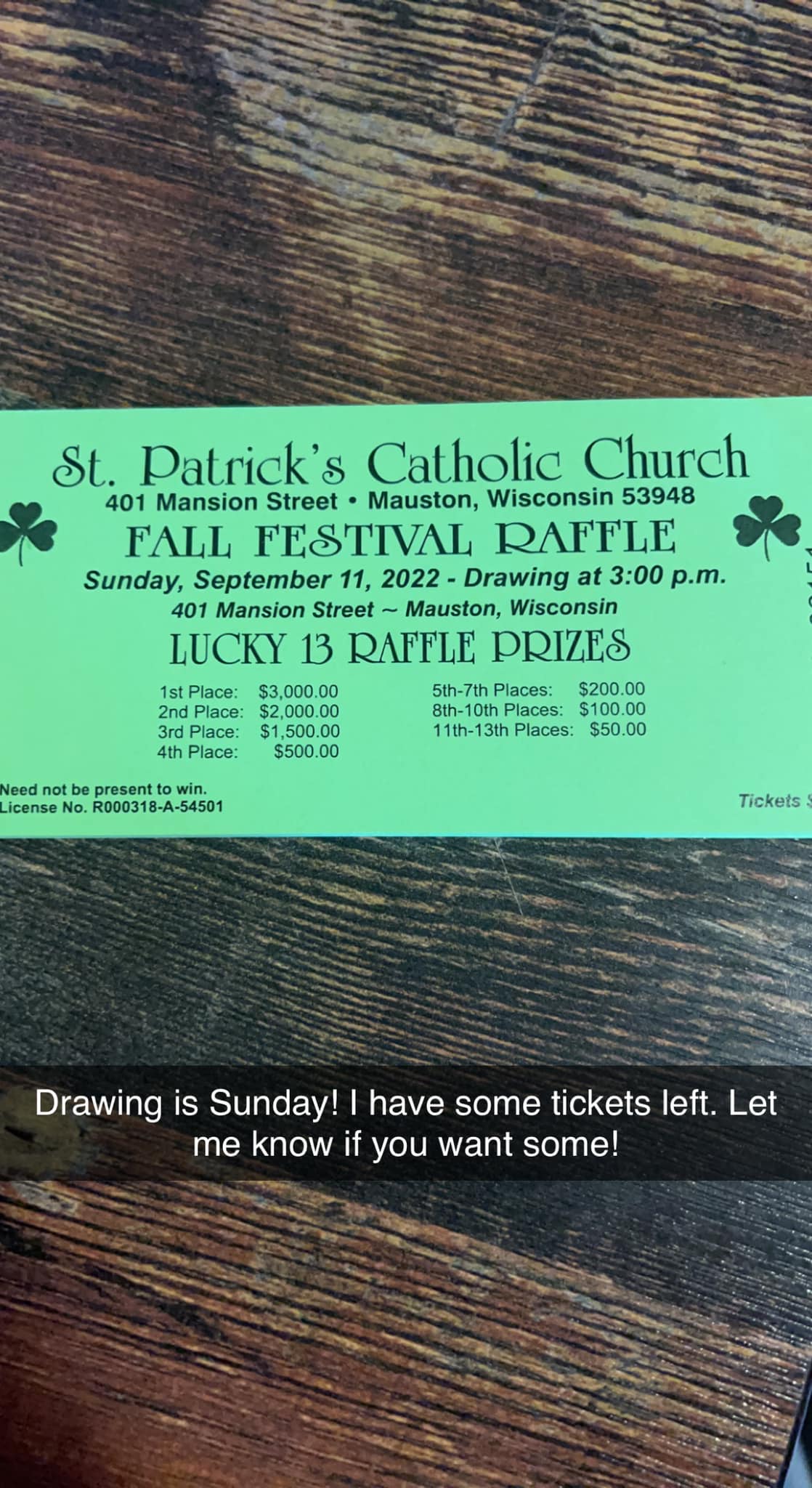 Carl's Bright Spot Menu