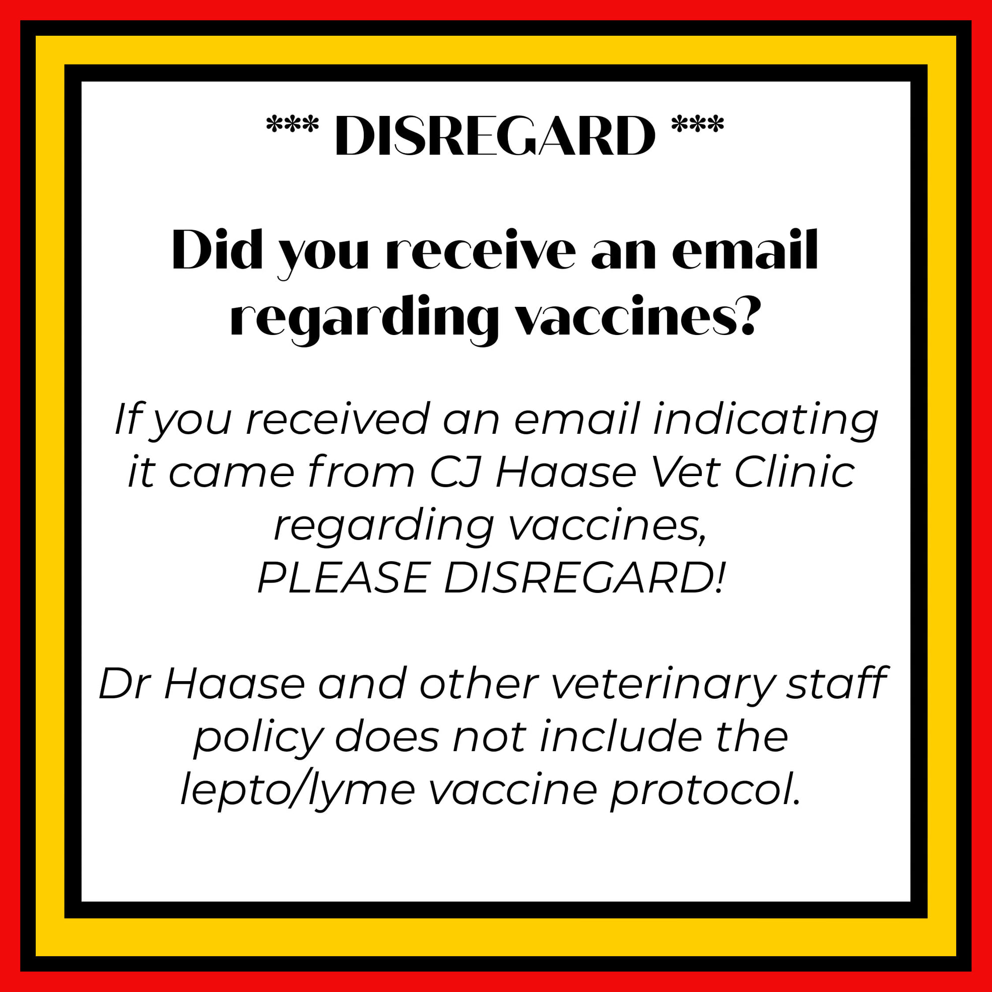 CJ Haase Veterinary and Immunological Services 407 Prairie St, Reeseville Wisconsin 53579