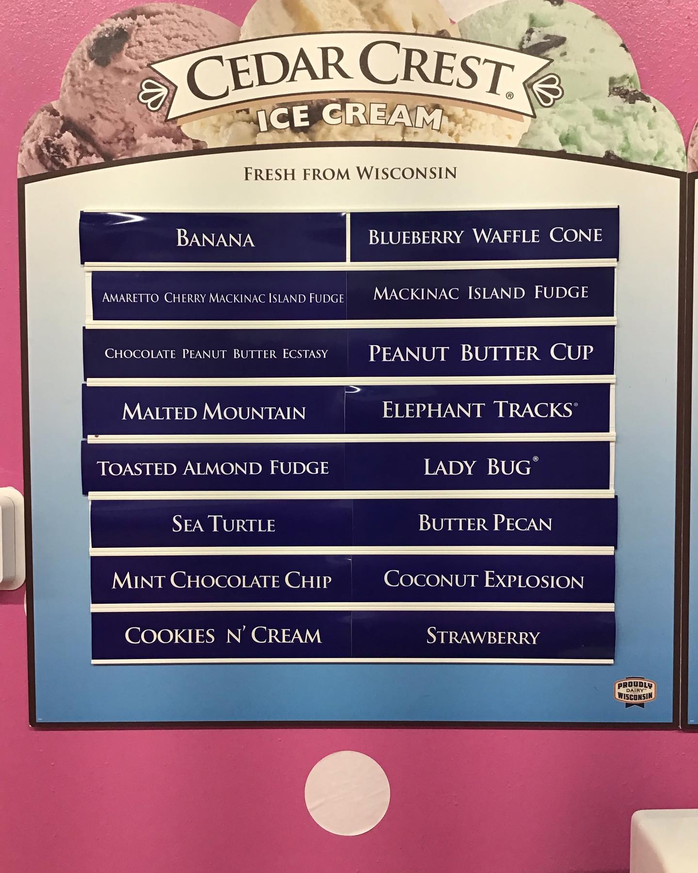 Sweet n' Saulty Ice Cream Parlor Menu