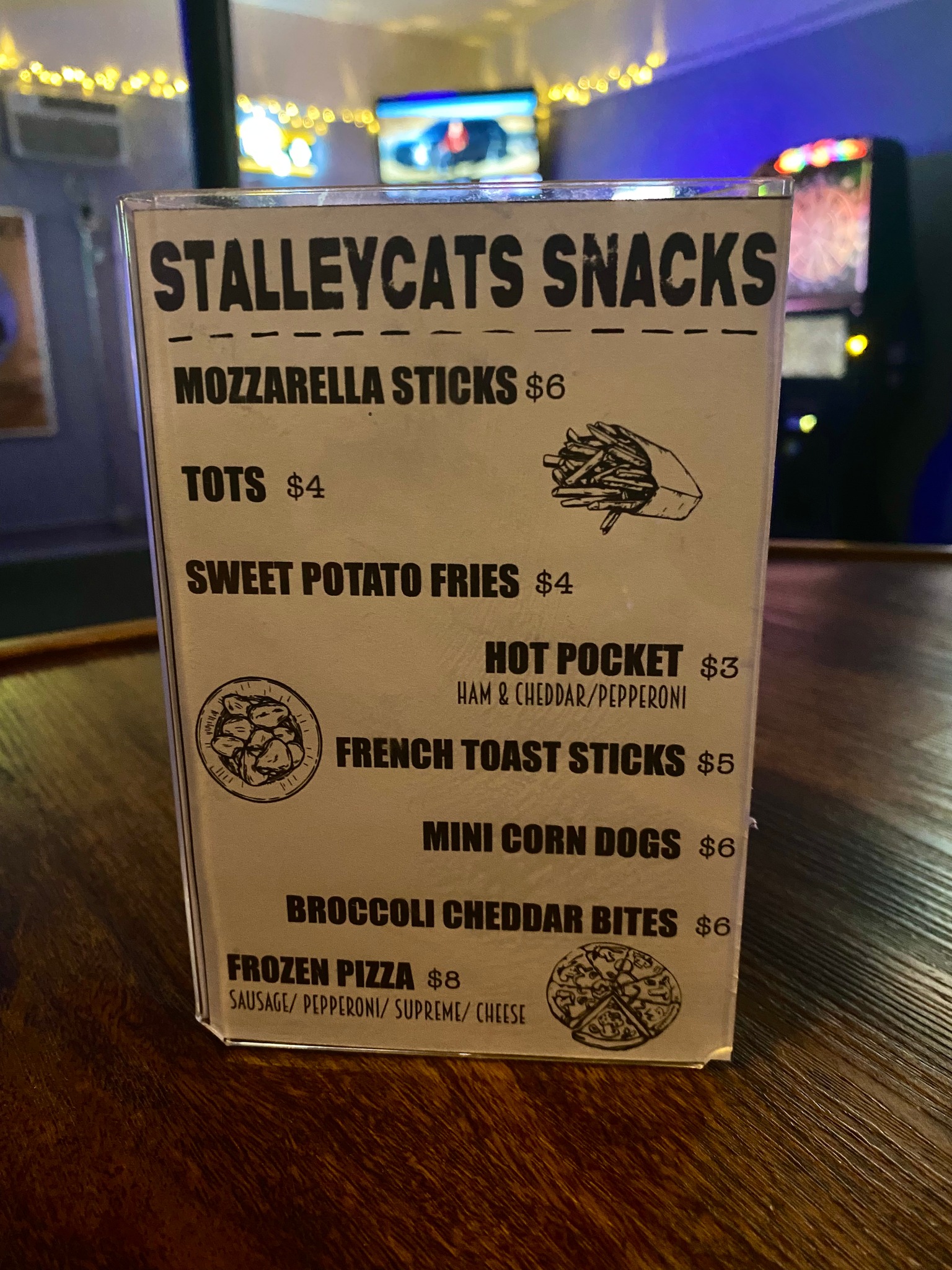Stalley Cats Menu
