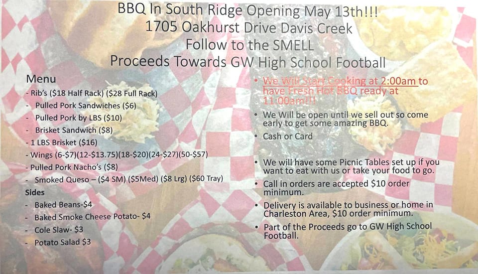 Casey's Cakes and Cookies Menu